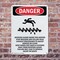 Signmission Portrait Rotating Auger Inside This Danger Sign, Plastic, 7in W x 10in L, 2PK OS-2PACK-DS-P-710-V-2437 - alternate 5